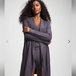 Soma Luxe Sleep Cardigan Duster Heather Blue Size Medium
